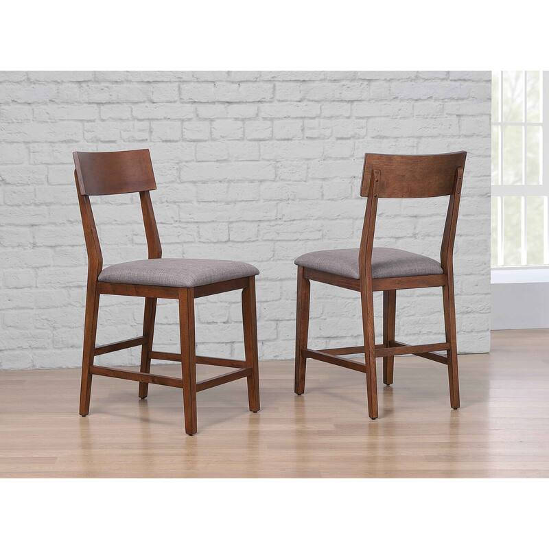 Counter Height Dining Set - 5 Piece Pub Table with Cushioned Seats - Modern Bar Table Set