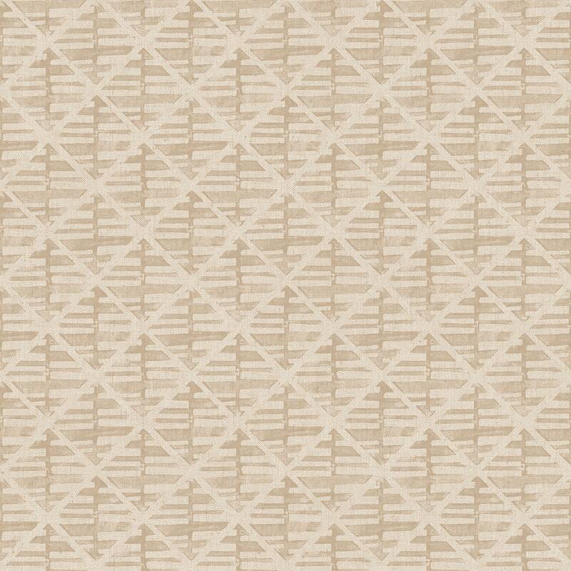 Galerie Wallcoverings Bazaar Geometric Block Print Non-woven Matte Wallpaper Roll - 33 feet x 21 inches - Brown