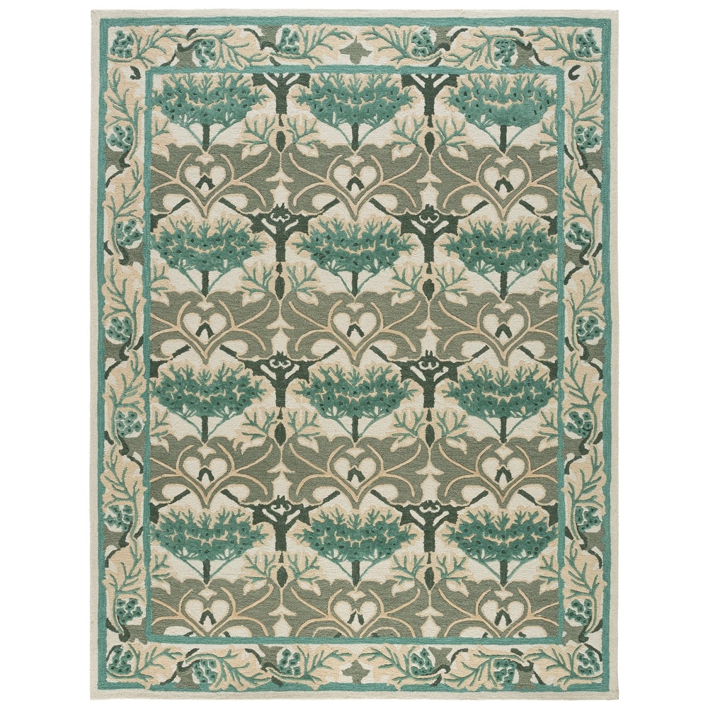 SAFAVIEH Handmade Earthly Treasure Kara Traditional Oriental Wool Rug