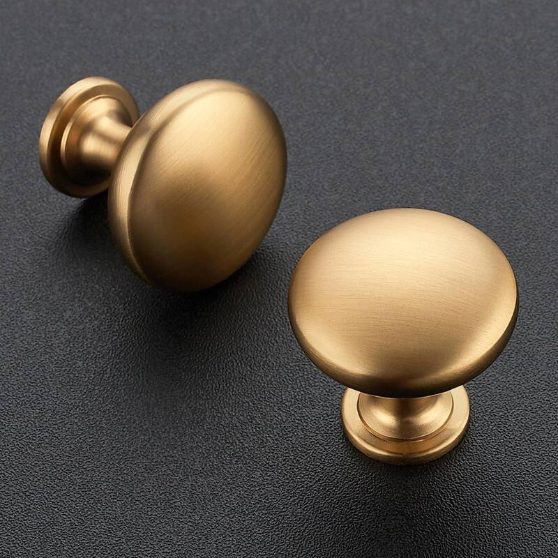 30 Pack Round Zinc Cabinet Knobs - 1.17"L x 1.13"W