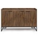 preview thumbnail 7 of 9, WYNDENHALL Bolton SOLID ACACIA WOOD and Metal 54inch Wide Modern Industrial Sideboard Buffet in Rustic Natural Aged Brown