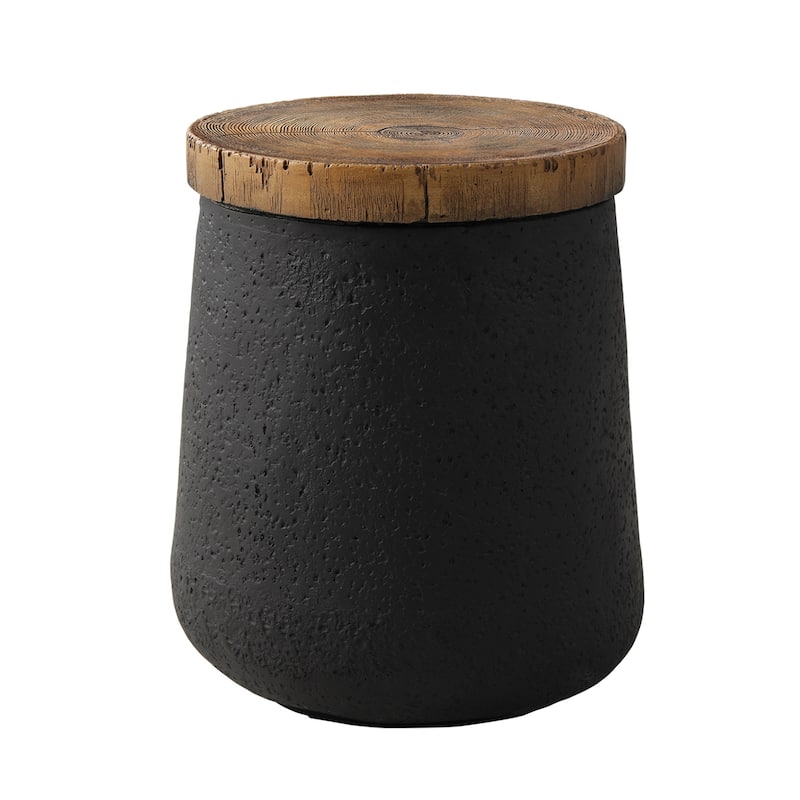 COSIEST Faux-Wood Top Side Table