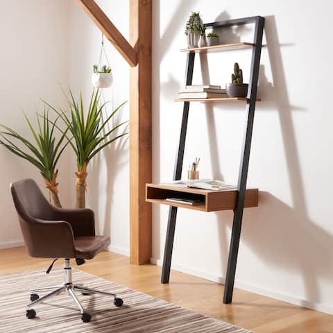 SAFAVIEH Kamy 2-Shelf Leaning Desk