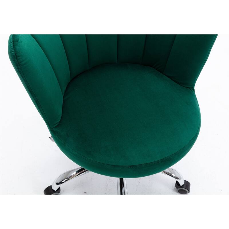 Merax Swivel Velvet Shell Chair for Living Room
