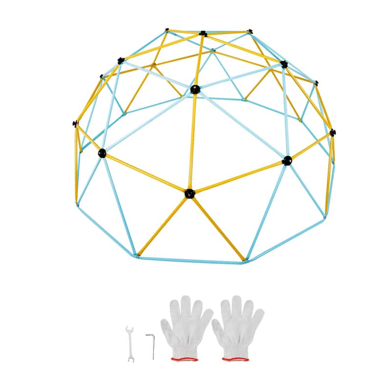 Climbing Dome,Jungle Gym Supports 750LBS and Easy Assembly, 12FT Geometric Dome Climber Play Center for Kids 3 to 10 Years Old - Climbing Dome