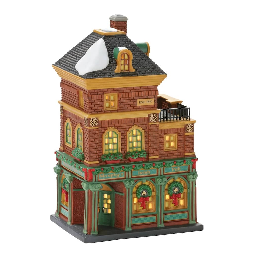 Department 56 Christmas In The City Murphy's Irish Pub Lighted Building - 4025241