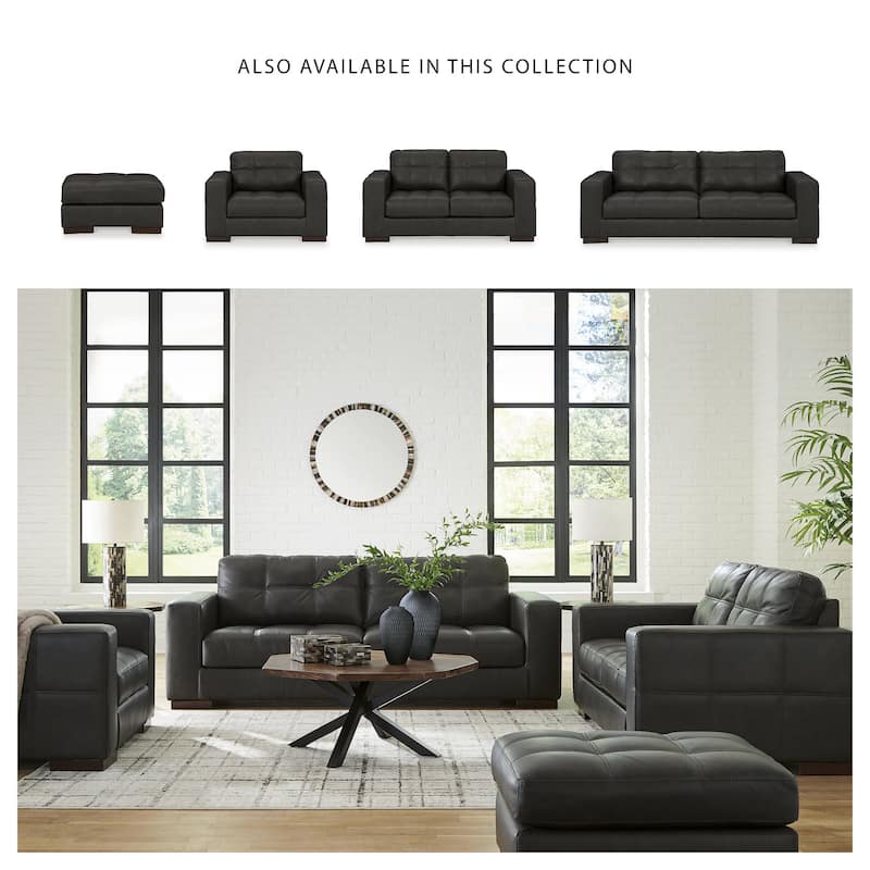 Signature Design by Ashley Luigi Thunder Ottoman