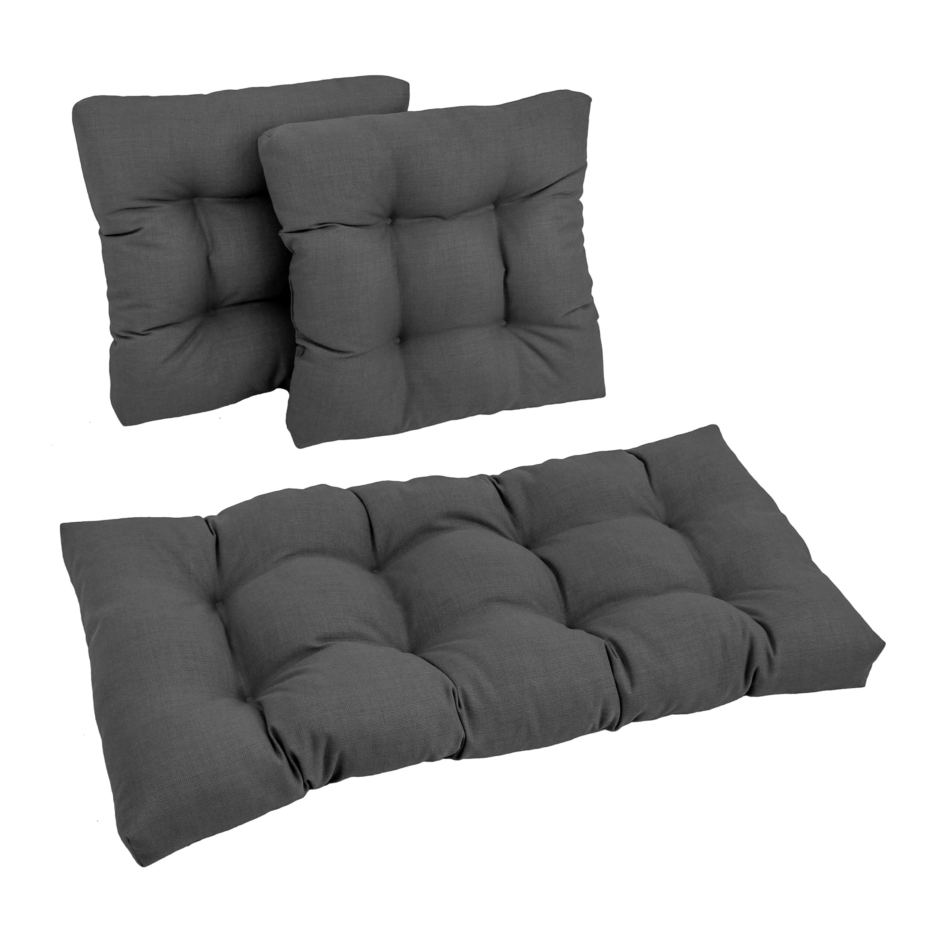 Blazing Needles Indoor/Outdoor Bench Cushion, Azul