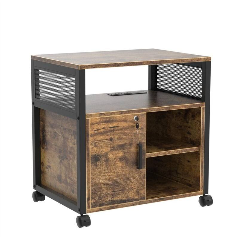 Locking Office Filing Cabinets - 23.6"D x 17.2"W x 26"H