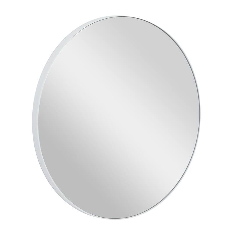 Black, White or Gold Wood Wall Mirror with Thin Frame