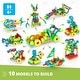 preview thumbnail 2 of 3, Engino: Qboidz Racing Car - 10 Model Brick Building Set, Toy Construction, Color