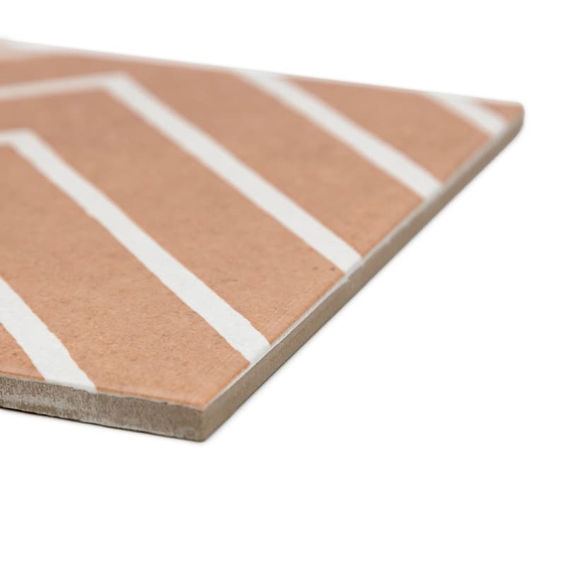 Verity Woven 8x8 Matte Porcelain Encaustic Tile - Floor, Wall, Backsplash