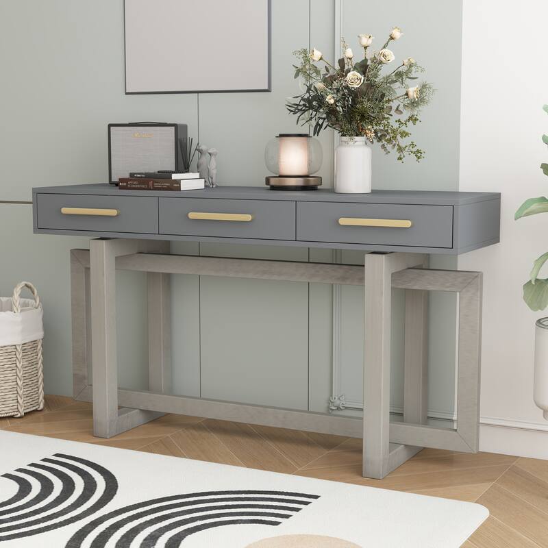 Console Table with Three Drawers