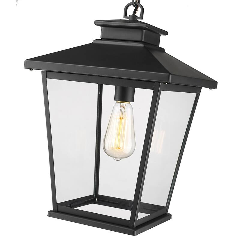 Millennium Lighting Bellman 1 Light Outdoor Hanging Lantern with Clear Seedy Glass Shades