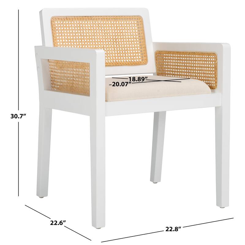 SAFAVIEH Patrina Low Back Arm Chair - 23"W x 23"D x 31"H