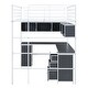 preview thumbnail 8 of 7, Metal Full Size Loft Bed with Bookcase, Desk and Cabinet