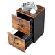 preview thumbnail 32 of 44, 2-Drawer Rolling Wood File Cabinet with Lock