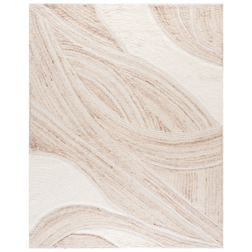 SAFAVIEH Handmade Casablanca Shag Harue Wool Rug