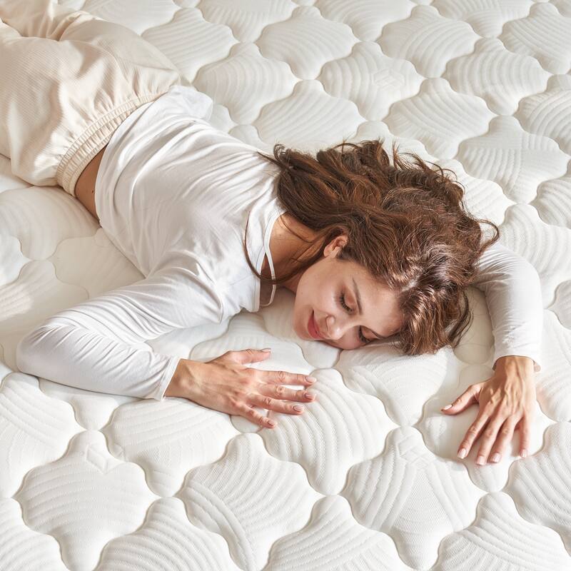 Queen Size Mattress,12 Inch Hybrid Queen Mattress in a Box with Memory Foam and Pocket Spring, CertiPUR-US & OEKO-TEX