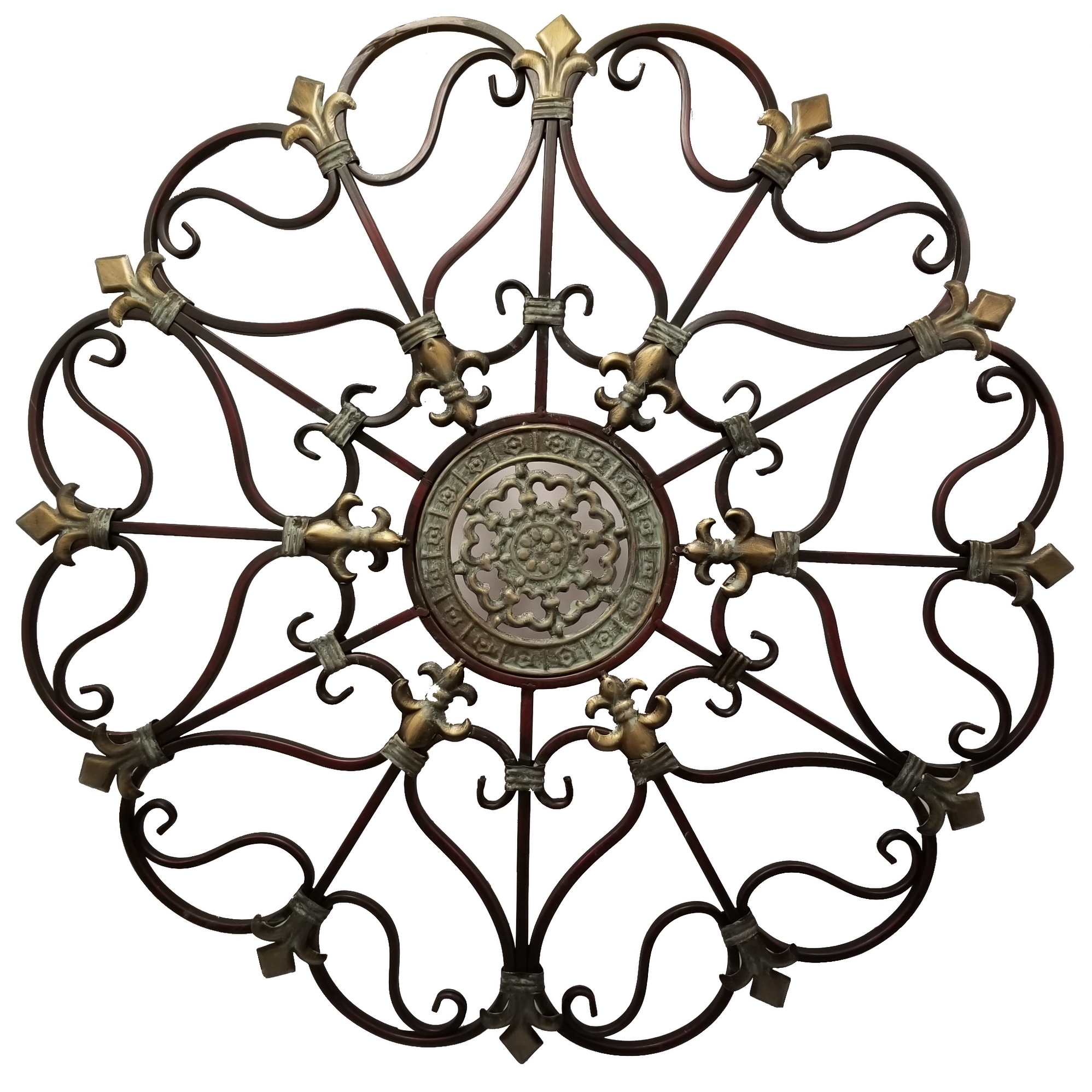 Fabulous Metal Wall Decor with Intricate Design, Bronze - Bed Bath