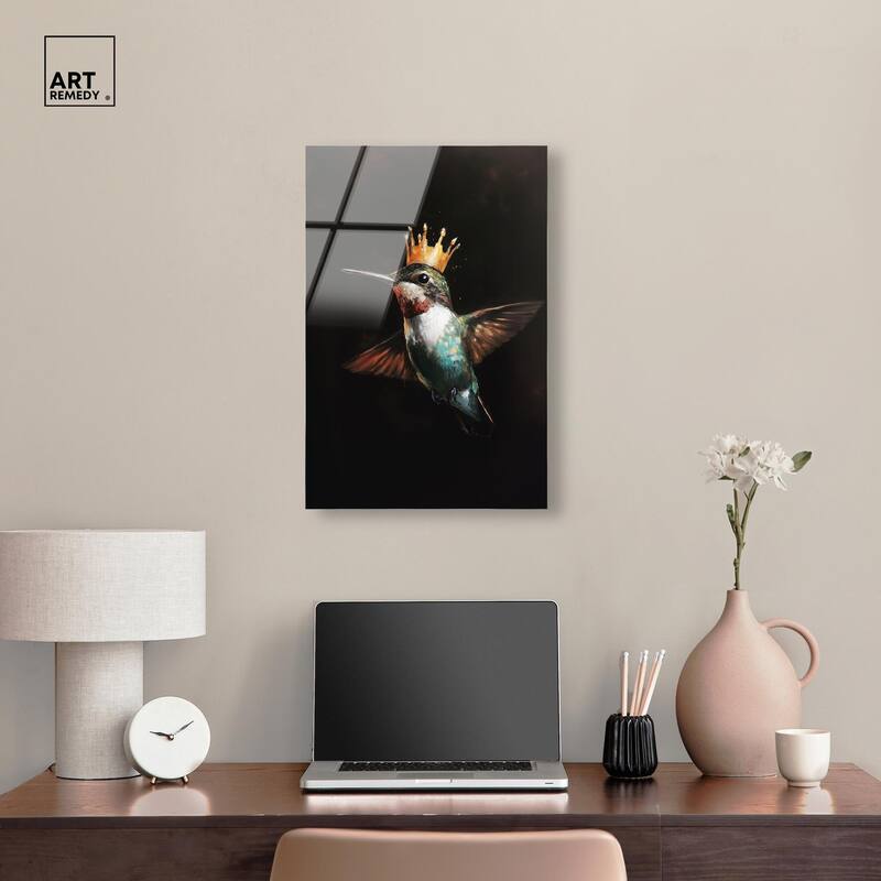 Royal Bird II Acrylic by Art Remedy, Ready to Hang