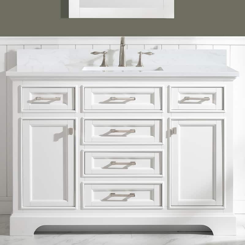 Milano 48" Single Sink Vanity - White