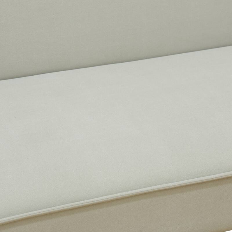 77.5" Wide Flannel Living Room Sofabed