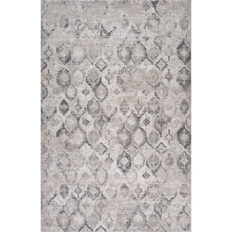 Bigi Distressed Abstract Modern Stain Resistant Woven Area Rug By HomeRoots