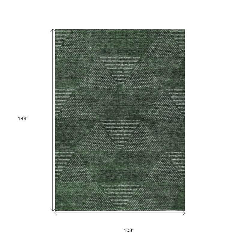 HomeRoots Geometric Transitional Rectangle Outdoor Rug