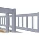 preview thumbnail 9 of 10, Convertible Bunk Bed with Trundle, Storage, Safety Guardrails, Modern Design for Kids