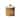 Sandook Small Brown Solid Wood w/ Ceramic Lid Storage Jar