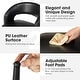 preview thumbnail 21 of 50, Glitzhome Modern 3-Piece Adjustable Bar Table Faux Leather Stool Pub Sets