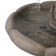 preview thumbnail 5 of 5, Grey Stone-Finish 3-Tier Pineapple Outdoor Fountain