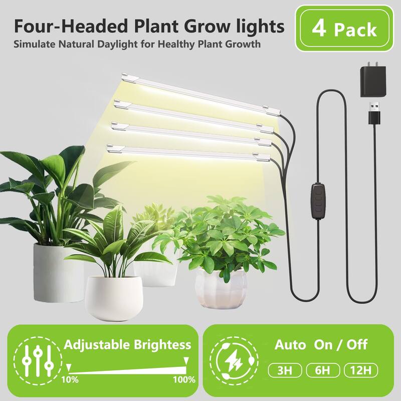 8 Tiered Plant Stand Indoor with Grow Lights,64"H Plant Shelf