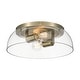 preview thumbnail 11 of 9, Golden Lighting 3602-14 CLR Duncan 2 Light 14" Wide Flush Mount