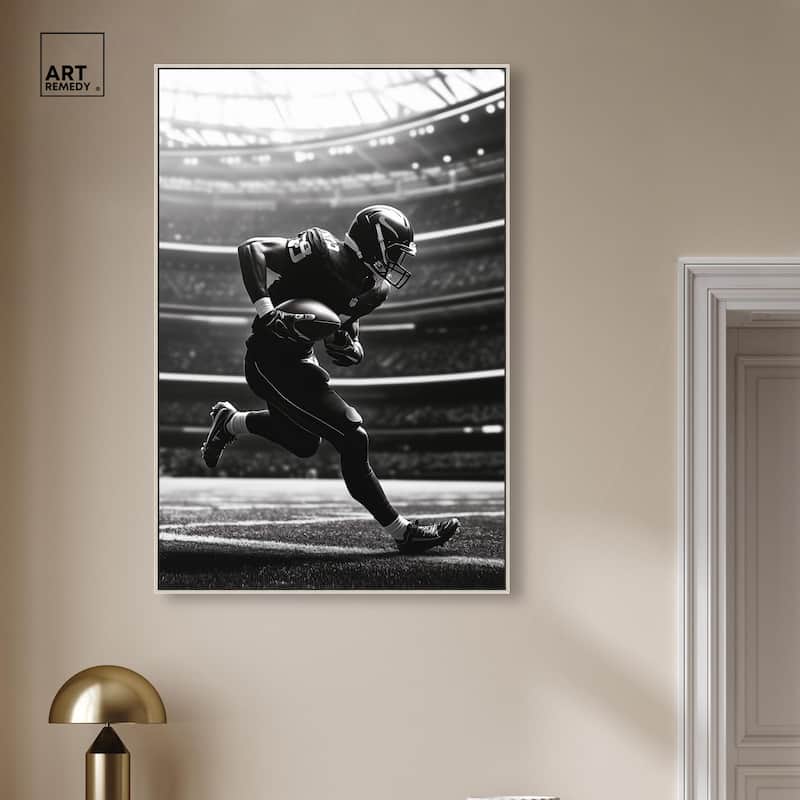 Football Stadium Canvas by Art Remedy