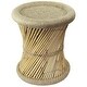 preview thumbnail 1 of 76, Natural Geo Moray Decorative Handwoven Jute Accent Stool Beige