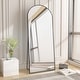 preview thumbnail 4 of 11, Arched Wall Mounted Full Length Mirror Large Standing Mirror 71"x30" - Black