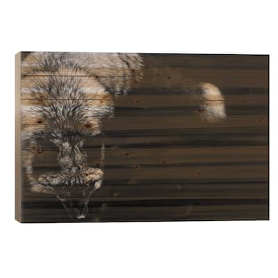Wild Scratchboard III Print On Wood by Julie T. Chapman - Multi-Color
