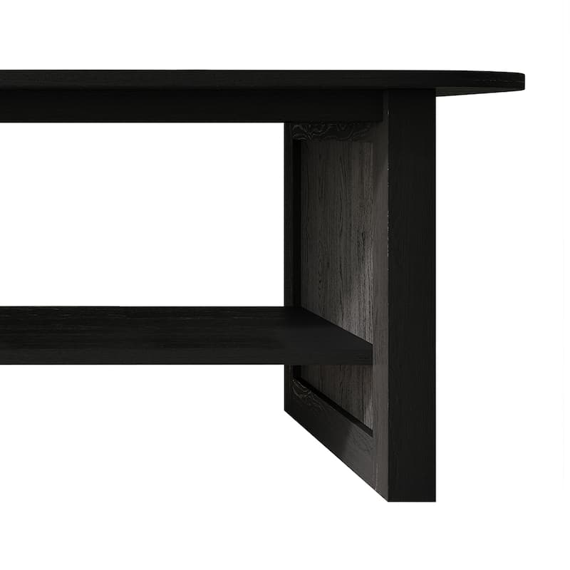 CraftPorch Mid-Century Modern Black Coffee Table