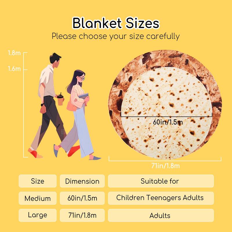 Kids' and Adult Halloween Food Throw Blanket, Microfiber Funny Food Blanket for Home or Dorm Decor