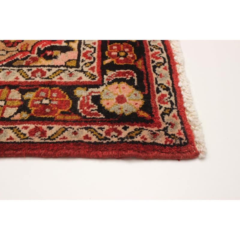 ECARPETGALLERY Hand-knotted Andelz Red Wool Rug - 3'4 x 9'11