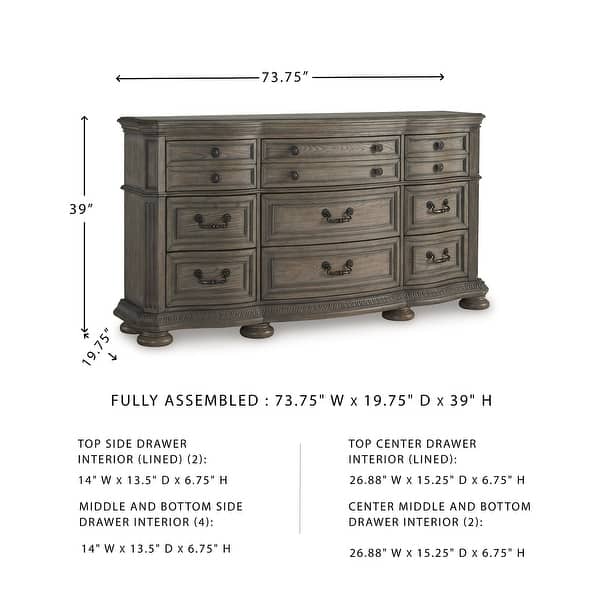 Signature Design by Ashley Ardenfield Light Brown Dresser