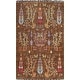 preview thumbnail 1 of 14, Floral Animal Pictorial Ziegler Oriental Area Rug Handmade Wool Carpet - 3'4" x 4'11"