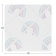 preview thumbnail 3 of 1, Sweet Jojo Designs Pastel Rainbow Collection 13in Fabric Memory Photo Bulletin Board - Blush Pink, Purple, Teal, Blue and White