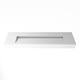 Pyramid Solid Surface Wall-Mounted Bathroom Sink