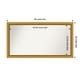 preview thumbnail 60 of 191, Wall Mirror Choose Your Custom Size - Extra Large, Townhouse Gold Wood Outer Size: 48 x 26 in