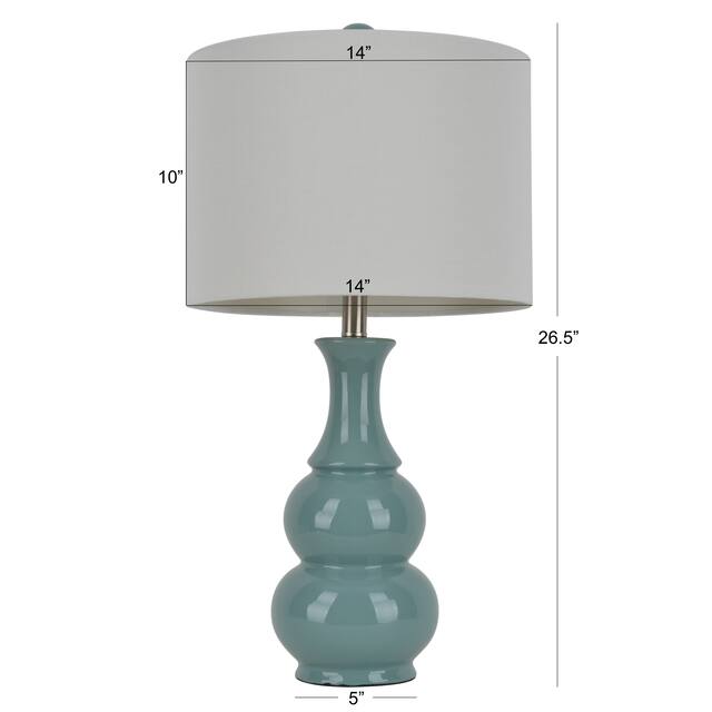 Copper Grove Arans Table Lamp with Off-white Drum Shade (26.5)