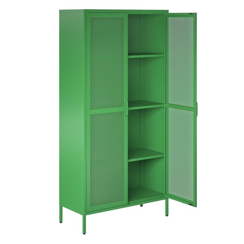 The Novogratz Channing Tall 2 Door Metal Storage Cabinet