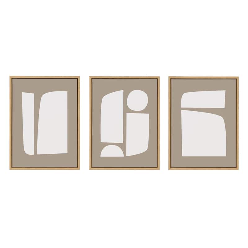 Kate and Laurel Sylvie Aztec Shape Canvas Art by Creative Bunch Studio